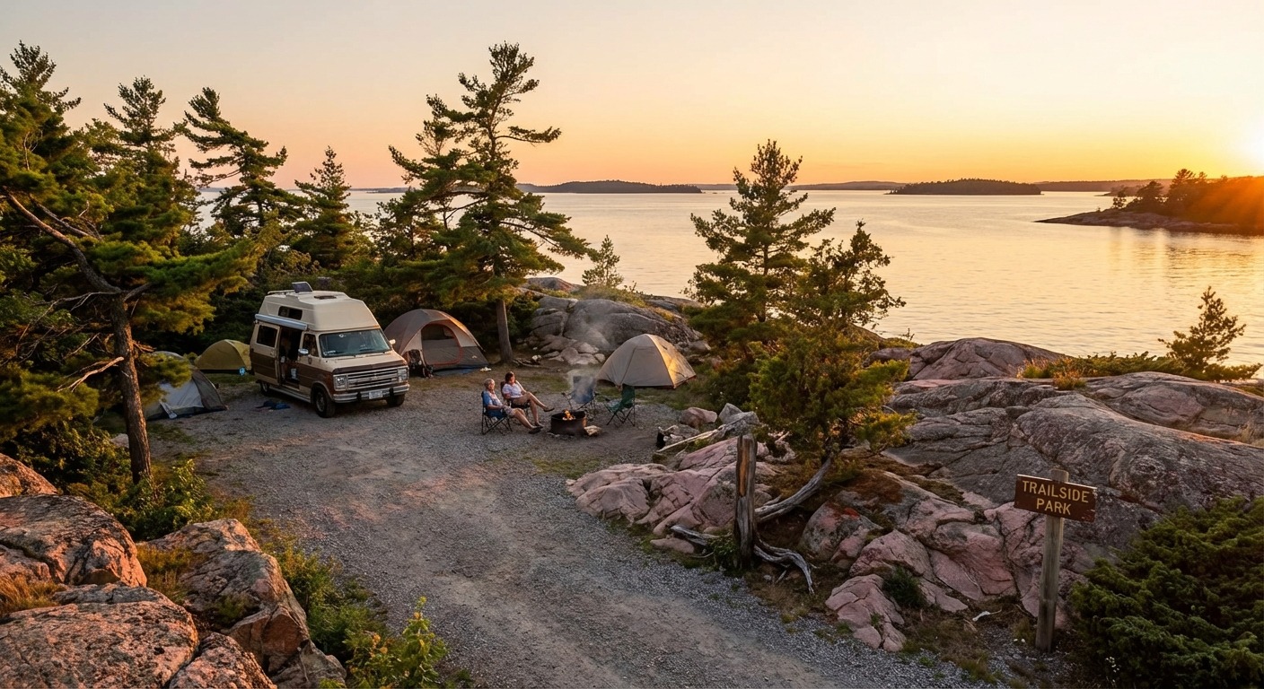 Rocky Georgian Bay shoreline