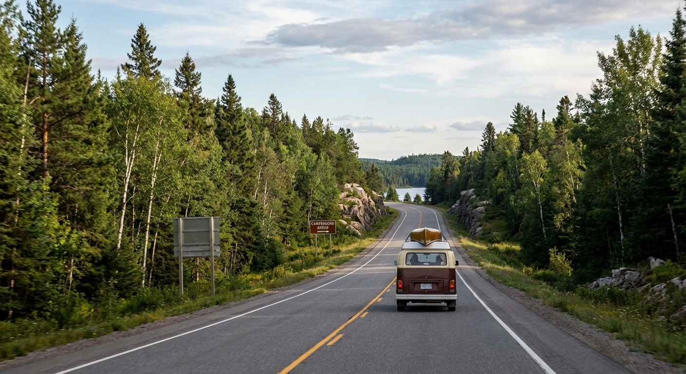 Highway 17 Trans-Canada Highway through Northern Ontario