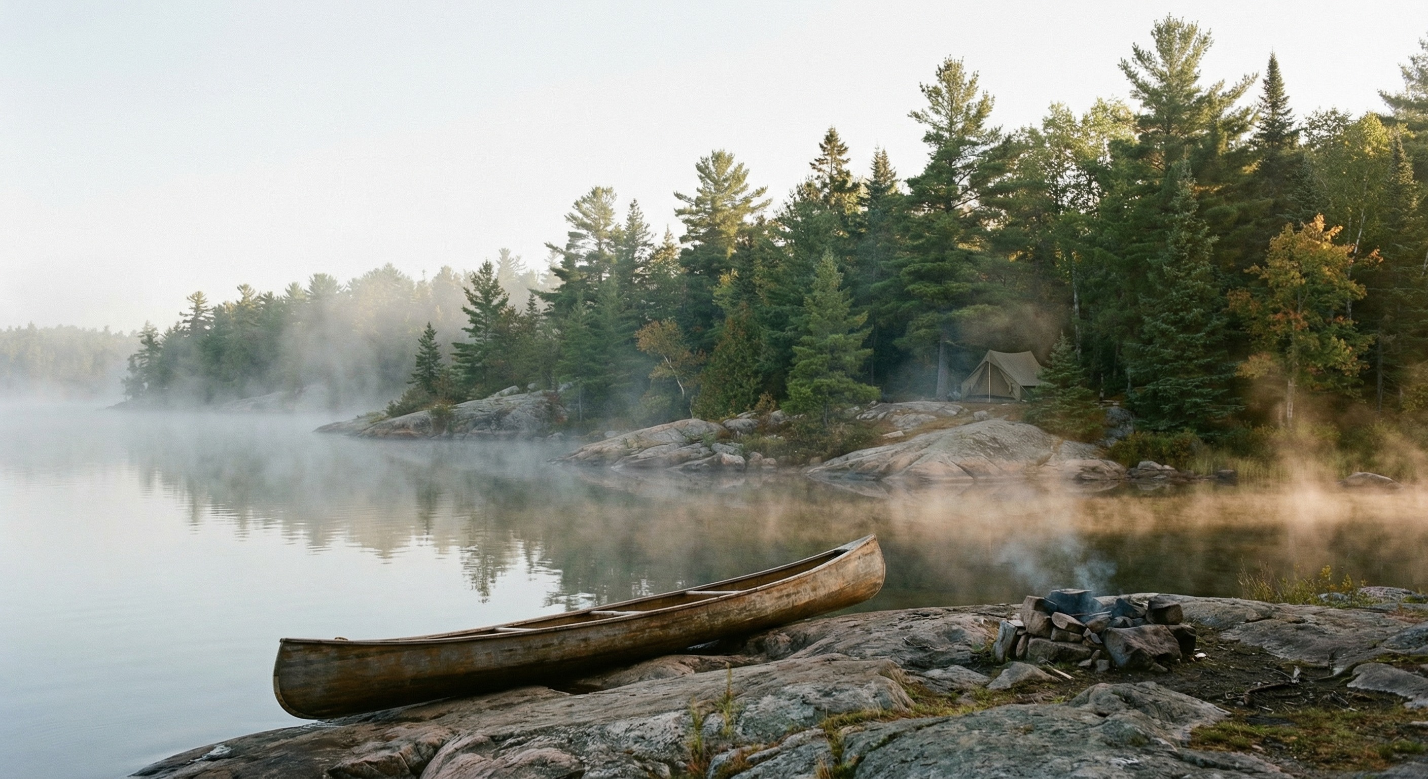 Lake surrounded by forest near Parry Sound