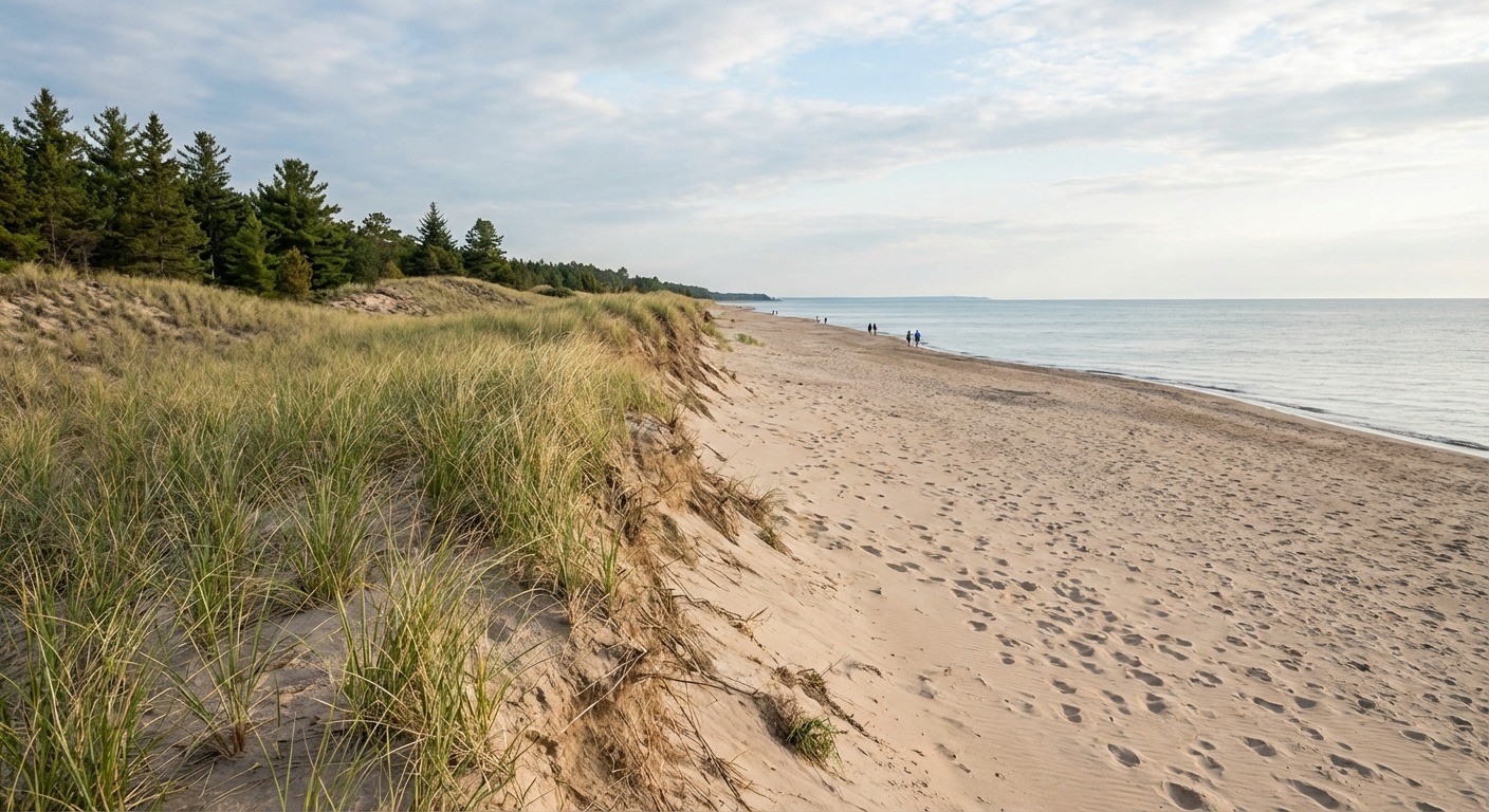 Sandy beach at Sandbanks